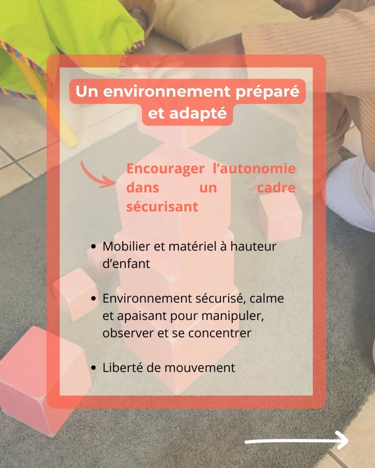 Environnement de petite section Montessori