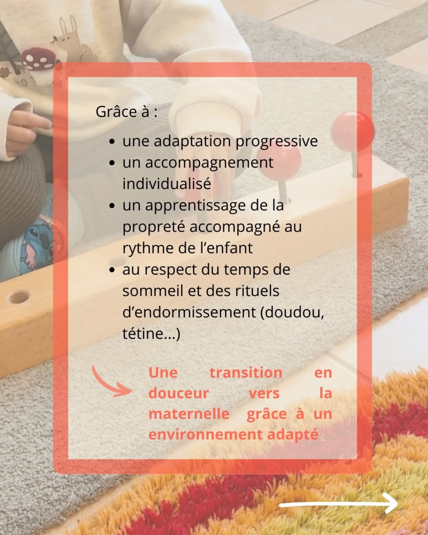 Apprentissage en petite section Montessori