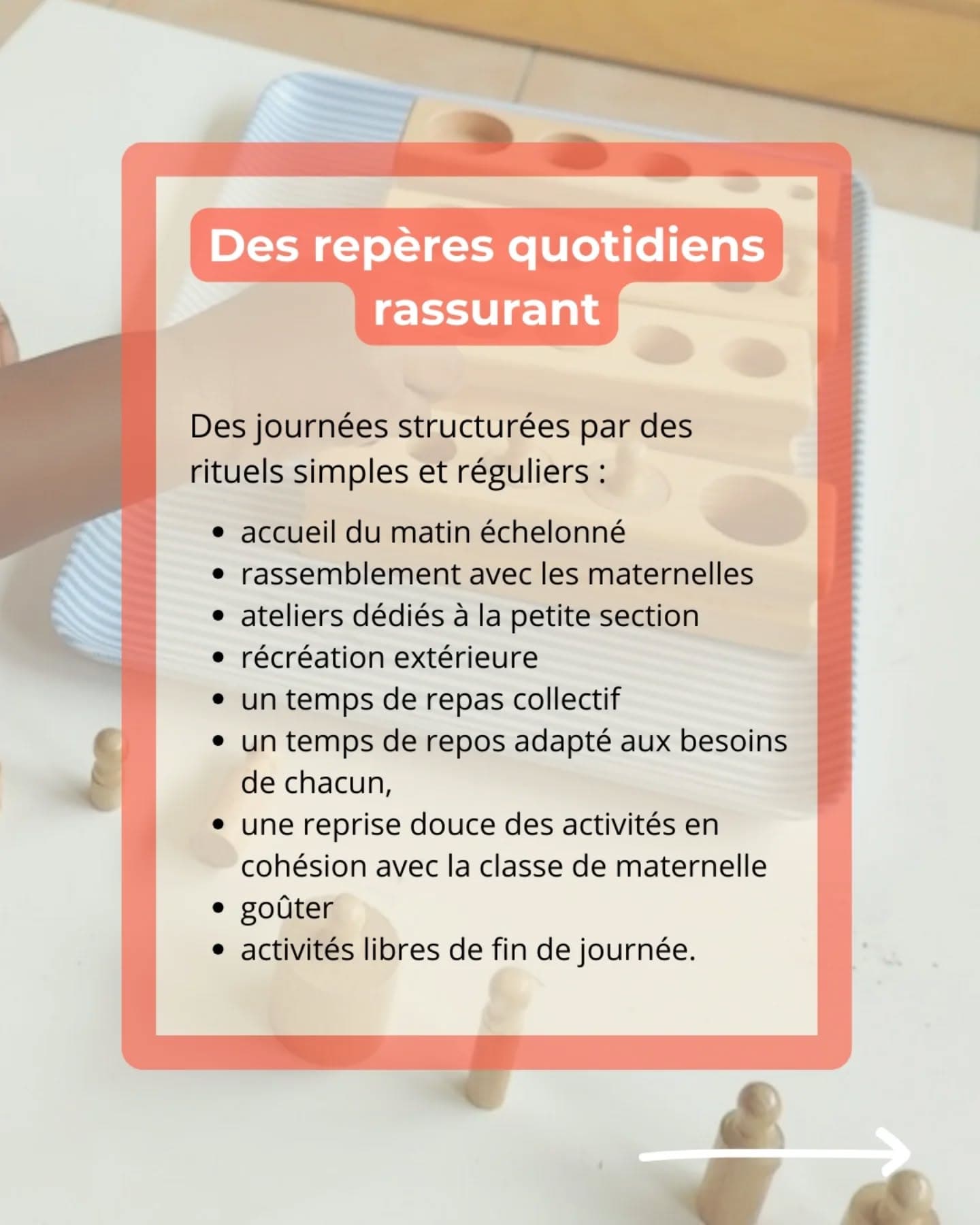 Petite section Montessori